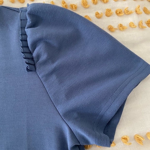 For Cynthia Blue T-shirt Style Dress. Easy Care Size Small - Picture 4 of 8